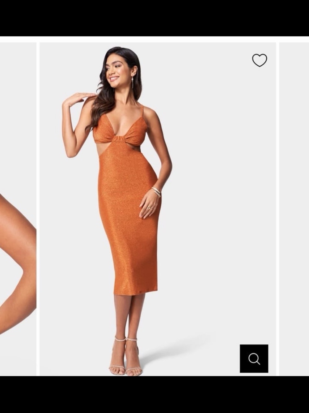 bebe Cutout Midi Dress